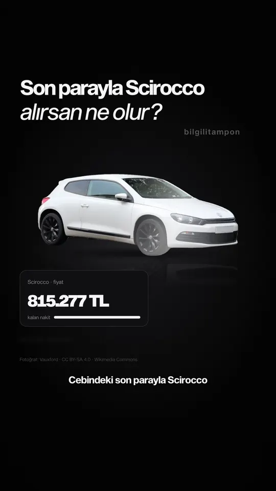 Son parayla Scirocco videosunun kapağı