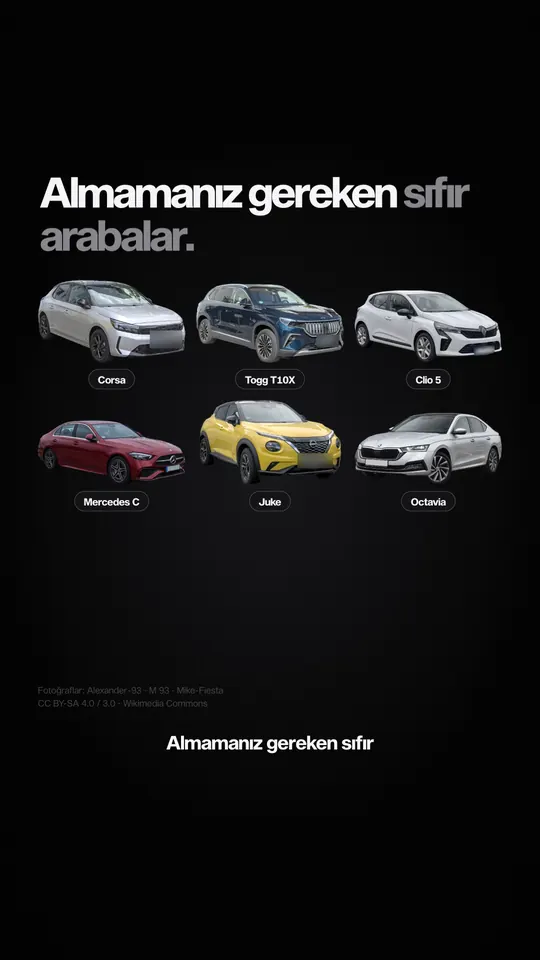 Almamanız gereken sıfır arabalar videosunun kapağı