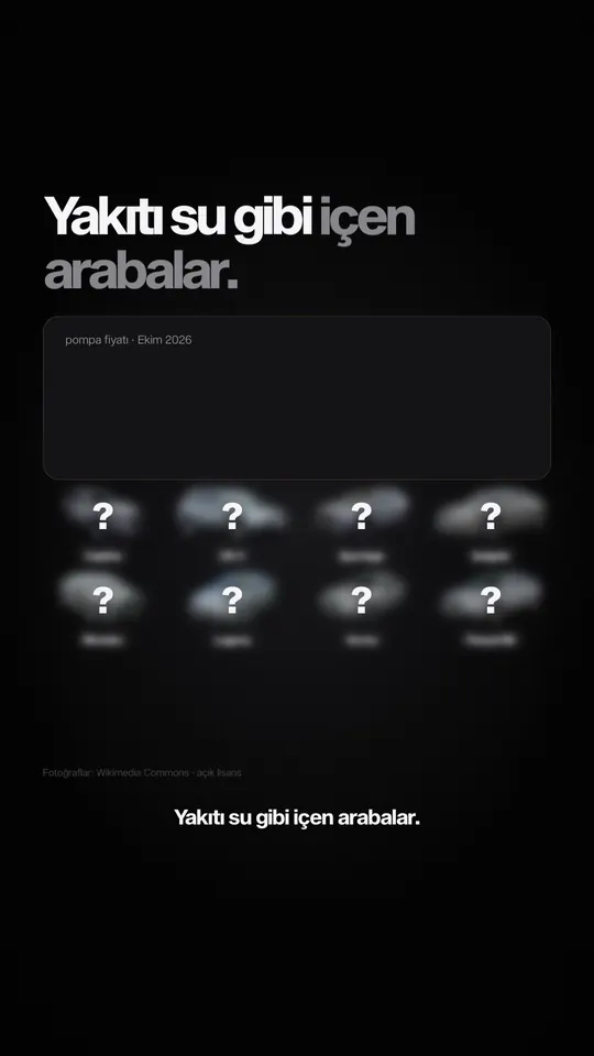 Yakıtı su gibi içen arabalar videosunun kapağı